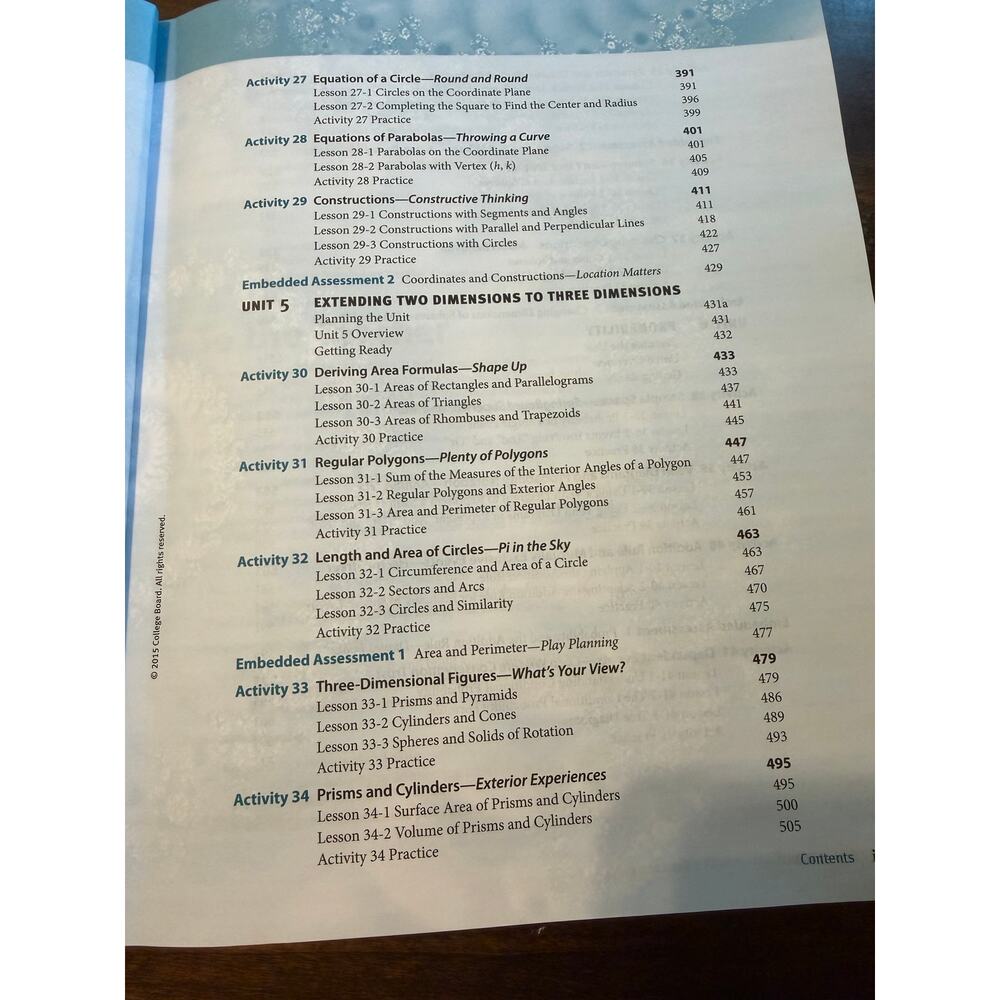 Springboard Geometry Teacher Edition Math Book - Picture 9 of 13